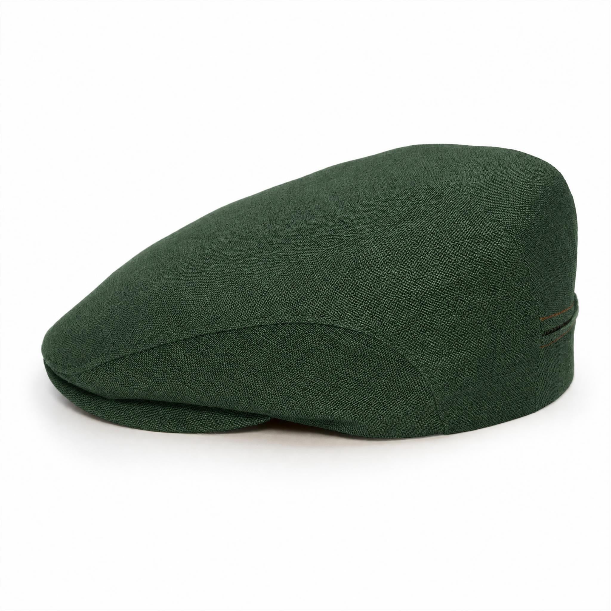🎁 Forest Green - Linen Cap (100% off)