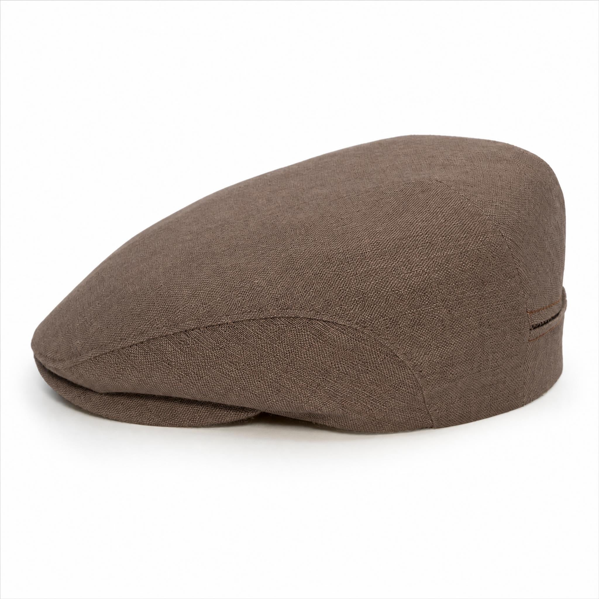 🎁 Mocha Brown - Linen Cap (100% off)