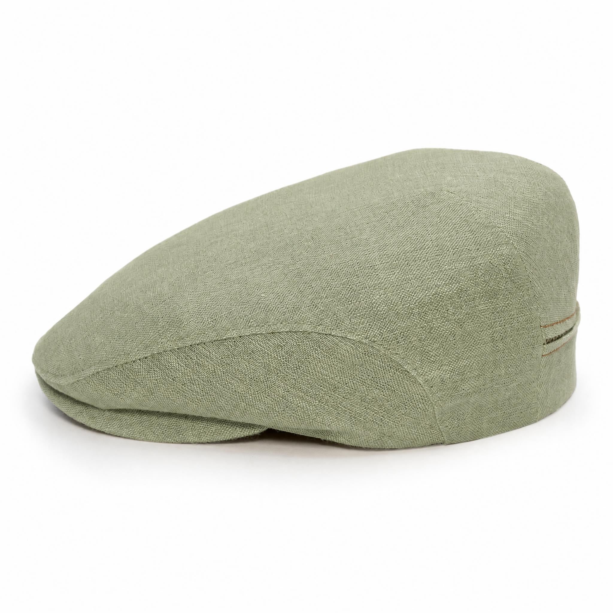 🎁 Pastel Olive - Linen Cap (100% off)