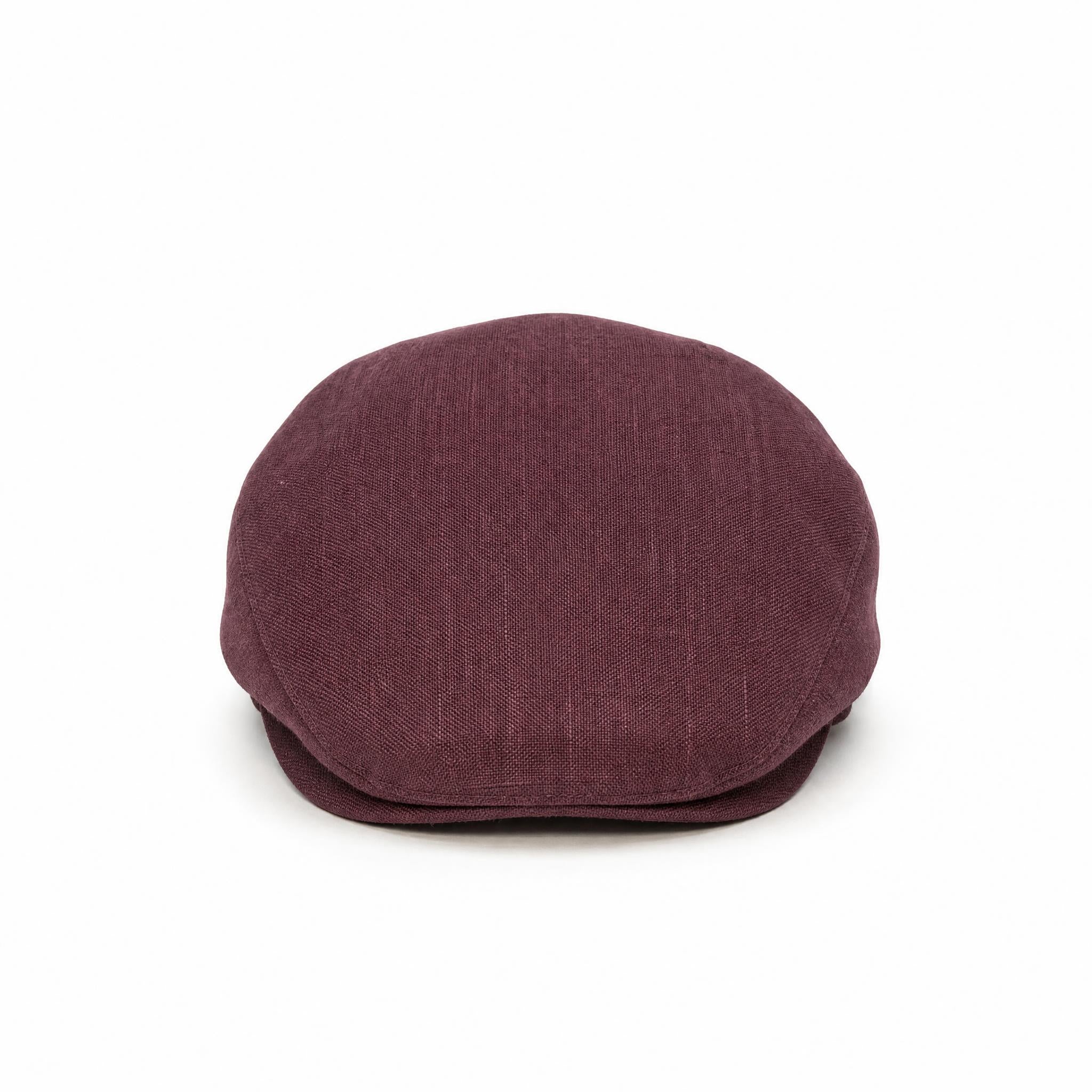 🎁 Royal Burgundy - Linen Cap (100% off)