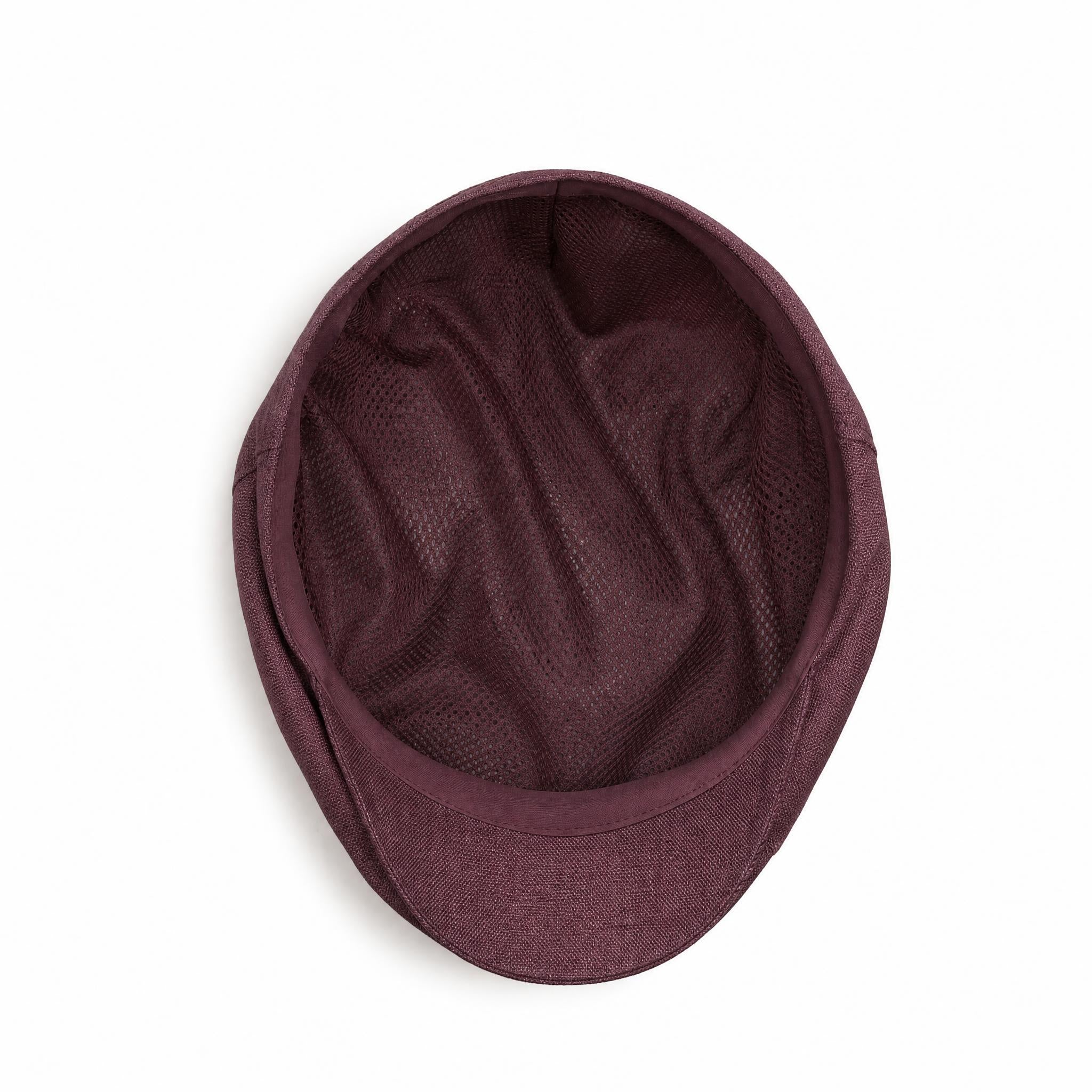 🎁 Royal Burgundy - Linen Cap (100% off)
