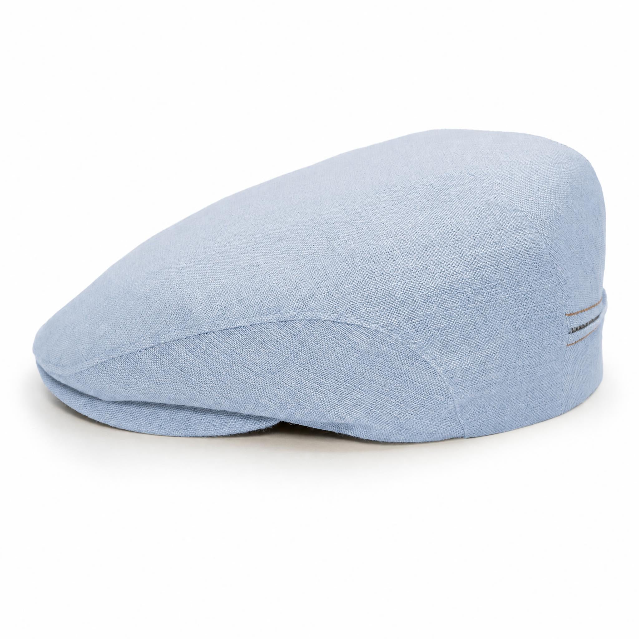 🎁 Sea Blue - Linen Cap (100% off)