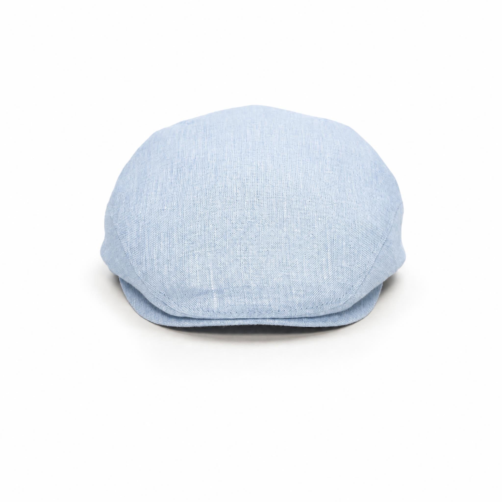 🎁 Sea Blue - Linen Cap (100% off)