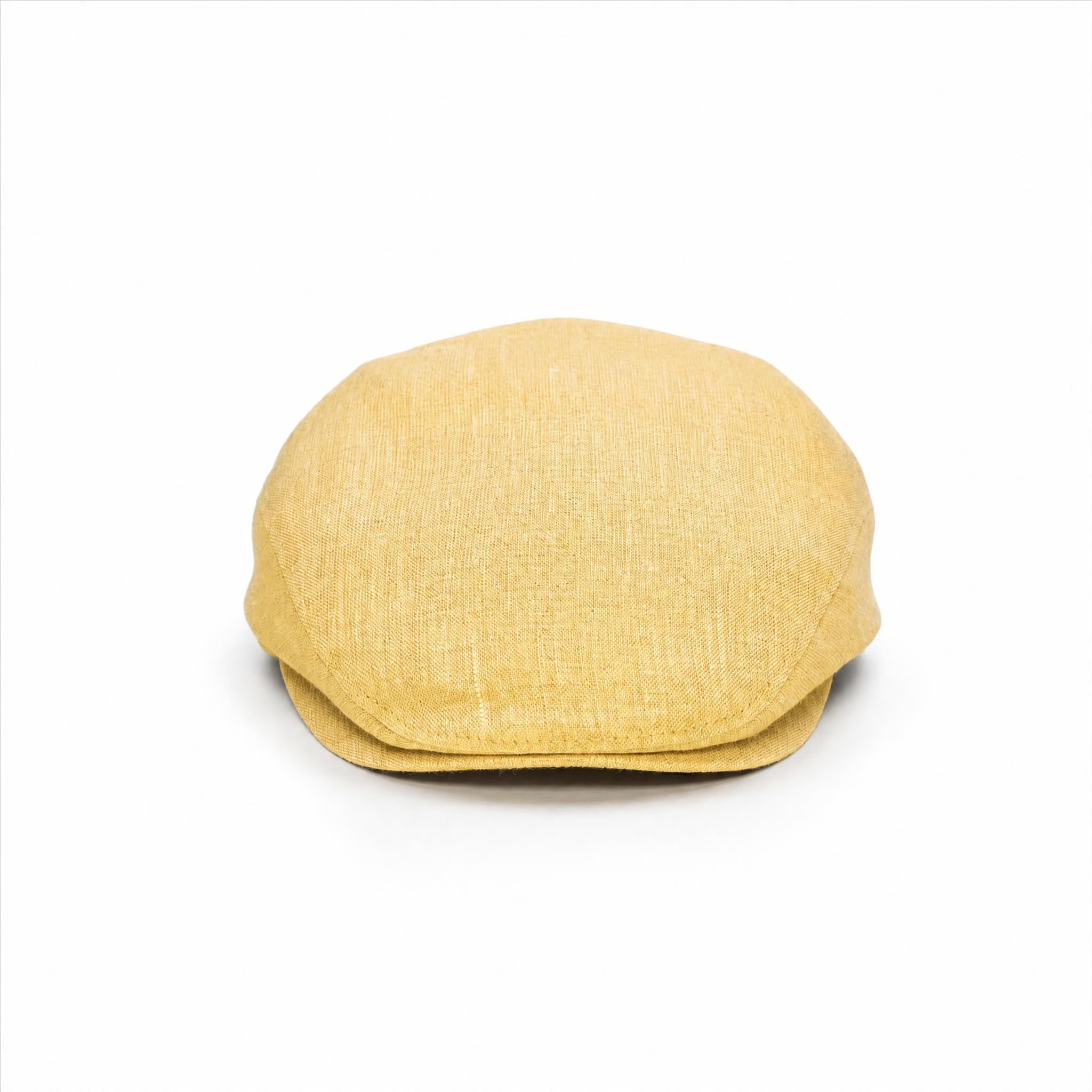 🎁 Desert Yellow - Linen Cap (100% off)