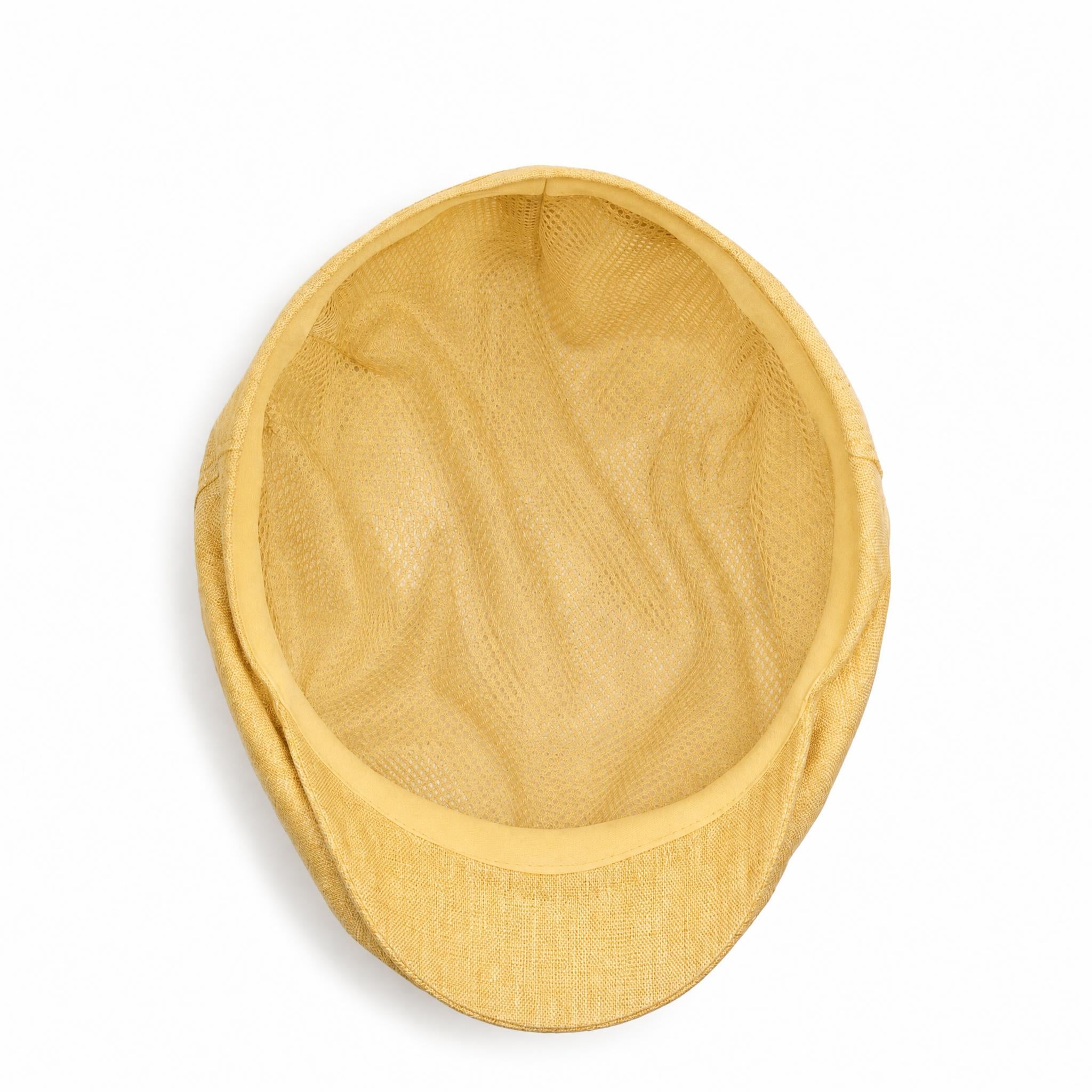 🎁 Desert Yellow - Linen Cap (100% off)